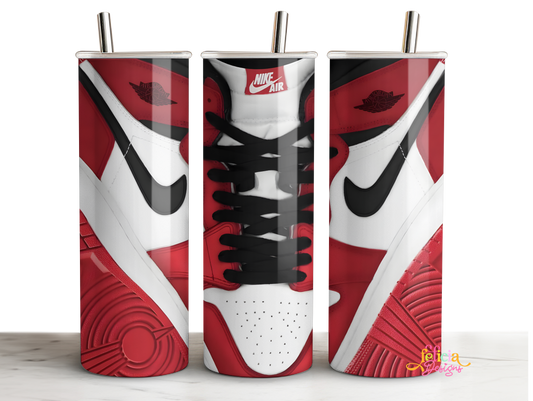 Red Nike 20oz Skinny Tumbler